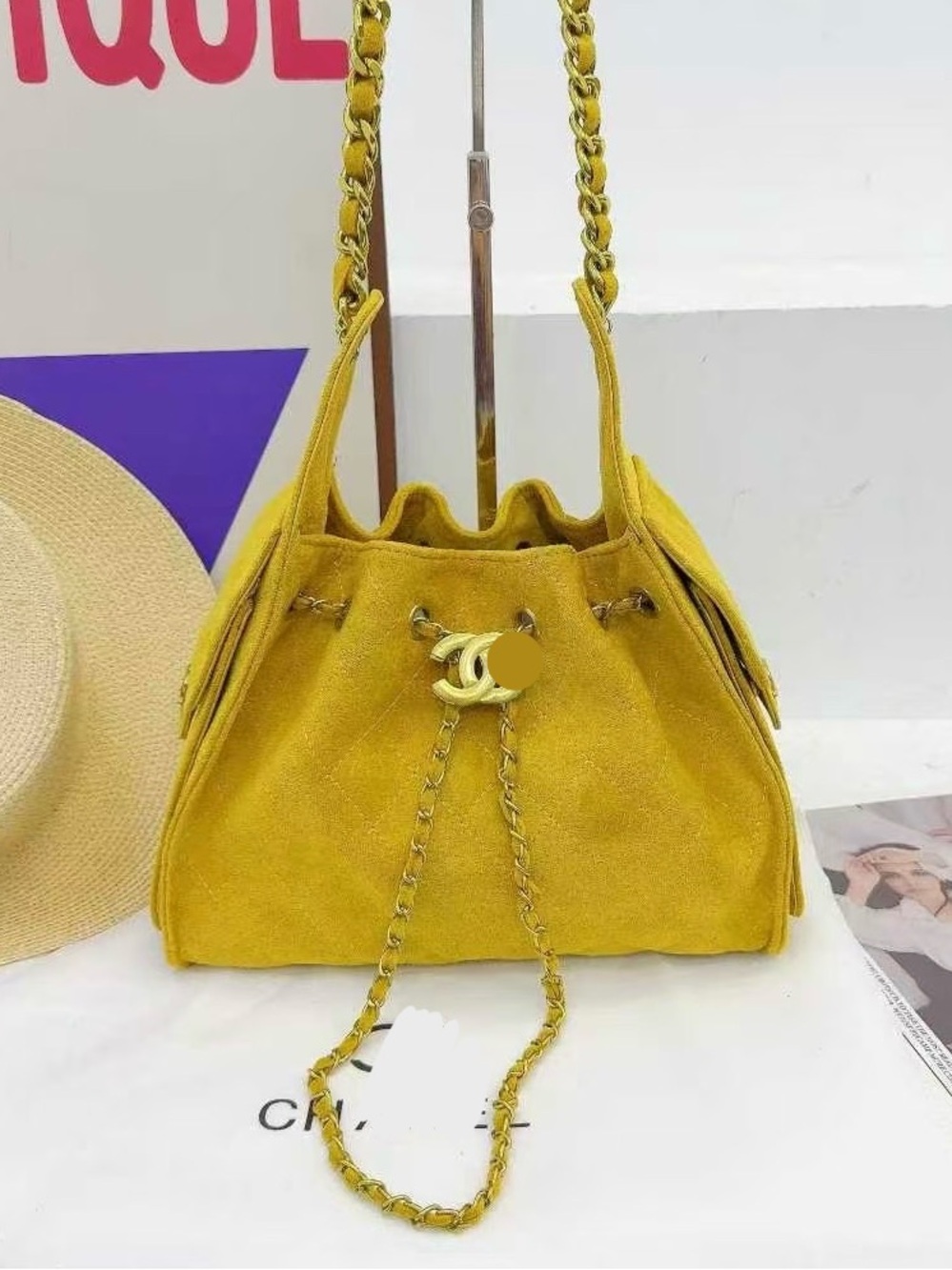 New women’s yellow fashion shoulder bag